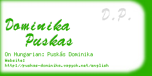 dominika puskas business card